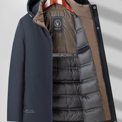Men's Waterproof Winter Jacket | Quilted Filling | Zipper Pockets | Breathable & Warm | Regular Fit | Puento Fortade