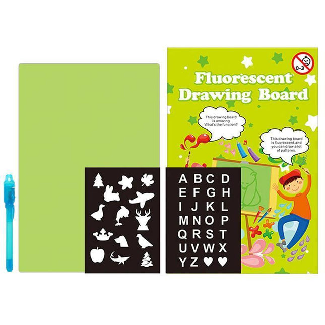 Mess-Free Light Drawing Board for Kids | Boosts Creativity | Safe and Non-Toxic | Easy Cleanup | Perfect Size for Shared Fun | Vision Protection | No Stain Interactive Sketchpad | Stylus Included