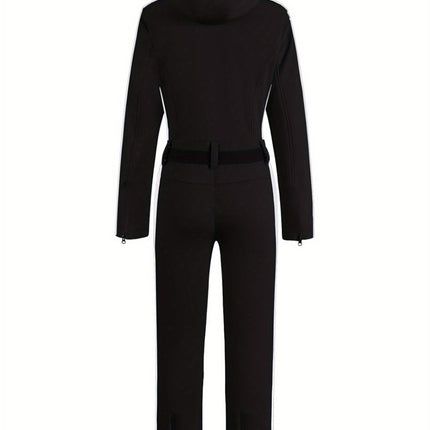 Women's Waterproof Ski & Snowboard Jumpsuit | Warm Lined with Belt | Essential Winter Gear by Nikcky
