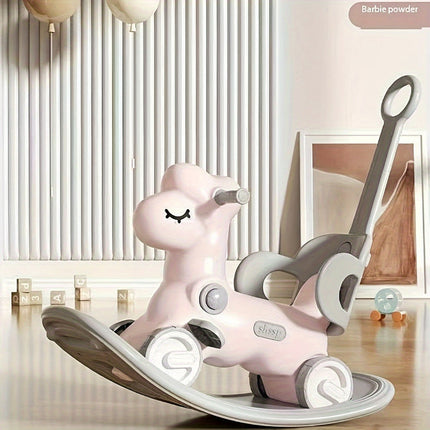 2-in-1 Kids Rocking Horse & Balance Bike | Safe, Durable & Colorful Ride-On Toy for Motor Skill Development | Ages 1-3