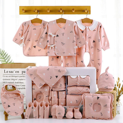 Newborn Pure Cotton Gift Set | 80 cm | Chinese Style | Four-Season Pink & Mist Blue Options
