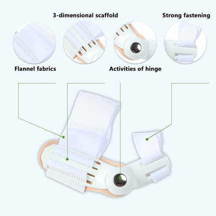 Adjustable Foot Support | Bunion Pain Relief | Toe Realignment | Soft Breathable Fabric | Customizable Straps | Non-Invasive | Reduce Inflammation | Improve Foot Comfort | High-Quality Materials