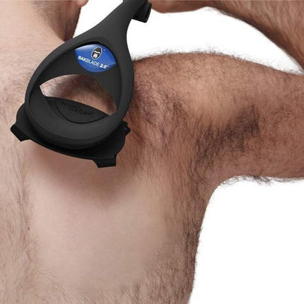 Advanced Back Hair Shaver | Extra-Long Ergonomic Handle | Wet or Dry Use | Pain-Free | Foldable and Rust-Resistant | Easy DIY Grooming Tool | High-Quality Replaceable Blades