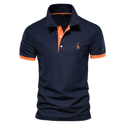 Men's Slim-Fit Cotton Blend Polo Shirt | Tailored Silhouette | Buttoned Collar | Casual & Smart-Casual Wear | Versatile Style | Lightweight & Breathable | Sizes XS-3XL