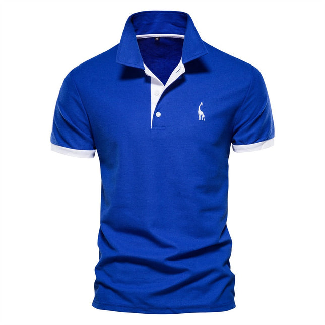 Men's Slim-Fit Cotton Blend Polo Shirt | Tailored Silhouette | Buttoned Collar | Casual & Smart-Casual Wear | Versatile Style | Lightweight & Breathable | Sizes XS-3XL