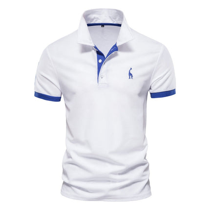 Men's Slim-Fit Cotton Blend Polo Shirt | Tailored Silhouette | Buttoned Collar | Casual & Smart-Casual Wear | Versatile Style | Lightweight & Breathable | Sizes XS-3XL