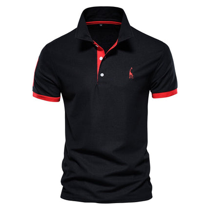 Men's Slim-Fit Cotton Blend Polo Shirt | Tailored Silhouette | Buttoned Collar | Casual & Smart-Casual Wear | Versatile Style | Lightweight & Breathable | Sizes XS-3XL