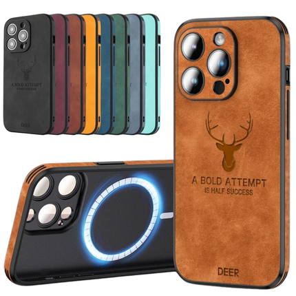 Luxury Leather Case for iPhone | Elegant Design & Shockproof Protection | High-Quality Material | Precise Fit & Cutouts | Thin & Lightweight | Available in Various Colors & Finishes