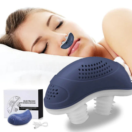Micro CPAP Device | Portable Sleep Apnea Relief | Cordless Anti-Snoring Solution | Recyclable Material | Lightweight & Comfortable | USB Rechargeable | Durable 6-12 Month Use | Includes Nose Buds & Manual