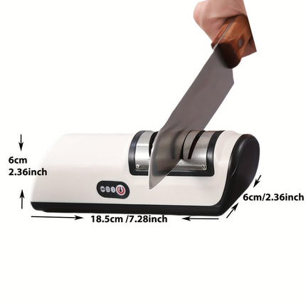 Automatic USB Electric Knife Sharpener | Dual Sharpening Modes for Knives & Tools | Kitchen Essential with Safe, User-Friendly Design