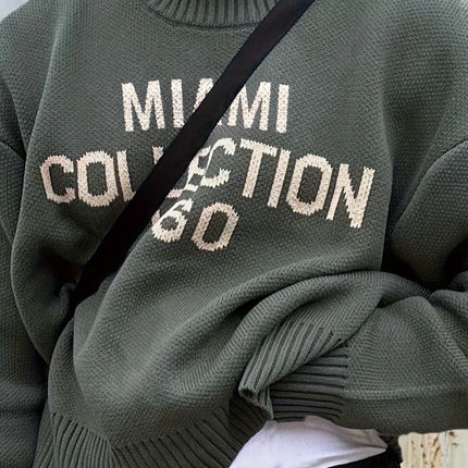 Loose Knit Pullover | Men's Oversized Sweater | Comfortable & Breathable | High-Quality Fabric | Casual & Contemporary Style | Versatile Wardrobe Staple | Multiple Colors Available