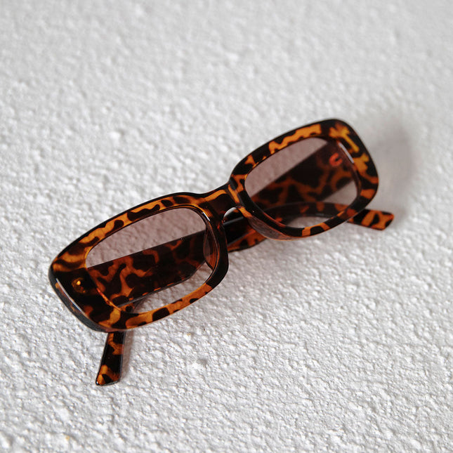 Faux Tortoise Frame Sunglasses | Brown Lenses | Retro 90s Inspired Capri Style