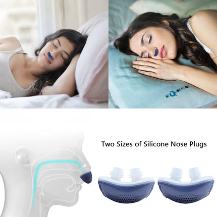 Micro CPAP Device | Advanced Anti Snore Technology | Adjustable Comfort Levels | USB Rechargeable | Silent & Discreet Operation | Built-in Air Purifier | Compact & User-Friendly Design | Blue/White
