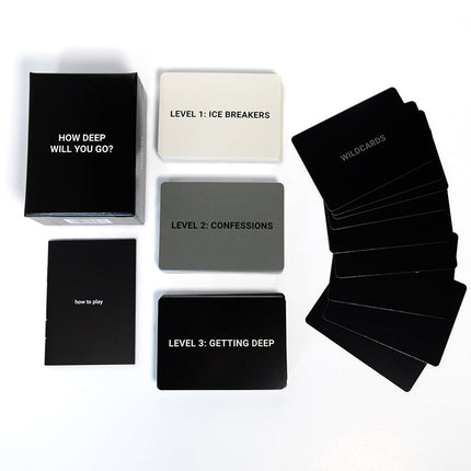Deep Will You Go? Meaningful Connection Card Game | Encourages Genuine Conversations | Fun For 2-8 Players