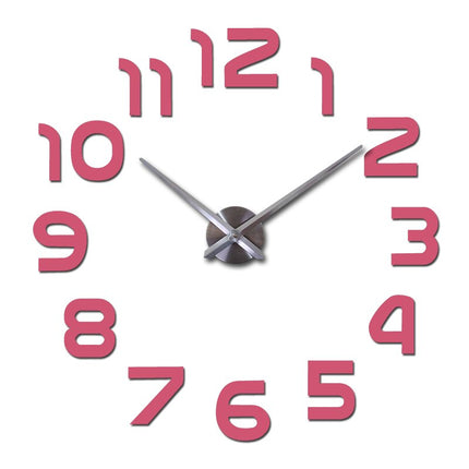 Acrylic 3D Wall Clock | Modern Quartz Design | 10 Colors | 3 Sizes | Artistic Home Decor | Bold Statement Timepiece