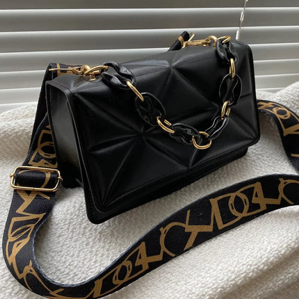 Savannah Quilted Crossbody Bag | Chain Strap | Flap Closure | Multiple Ways to Wear | 4 Colors Available