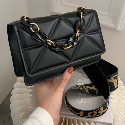 Savannah Quilted Crossbody Bag | Chain Strap | Flap Closure | Multiple Ways to Wear | 4 Colors Available