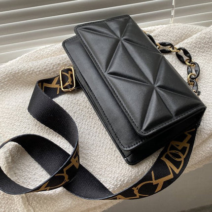 Savannah Quilted Crossbody Bag | Chain Strap | Flap Closure | Multiple Ways to Wear | 4 Colors Available