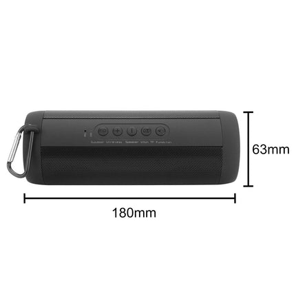 Black Portable Bluetooth Speaker | High Definition Sound | 1800mAh Battery | Bluetooth 4.0 | 5 Hour Playtime | TF Card Support | IPX5 Waterproof | Lightweight | Crystal Clear Audio | Indoor Outdoor Use