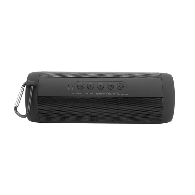 Black Portable Bluetooth Speaker | High Definition Sound | 1800mAh Battery | Bluetooth 4.0 | 5 Hour Playtime | TF Card Support | IPX5 Waterproof | Lightweight | Crystal Clear Audio | Indoor Outdoor Use