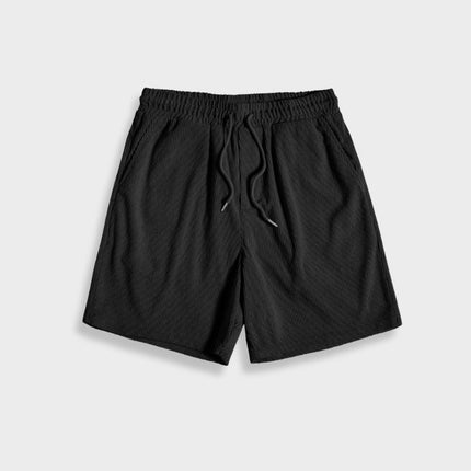 Men's Corduroy Two-Piece Summer Outfit | Button-Up Short Sleeve Shirt & Coordinating Bottoms | Relaxed Fit | Breathable Lightweight Fabric | Available in Beige, Black, Green, Light Blue