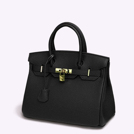 ELEANOR | Premium Faux Leather Handbag | Elegant Statement Piece | Versatile For Work, Events & Travel | Spacious Interior | Chic Makeup Organizer | Timeless Style | 23.5x30x15cm
