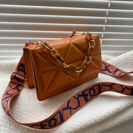 Savannah Quilted Crossbody Bag | Chain Strap | Flap Closure | Multiple Ways to Wear | 4 Colors Available