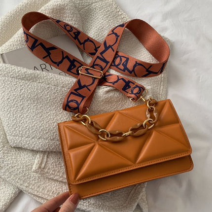 Savannah Quilted Crossbody Bag | Chain Strap | Flap Closure | Multiple Ways to Wear | 4 Colors Available