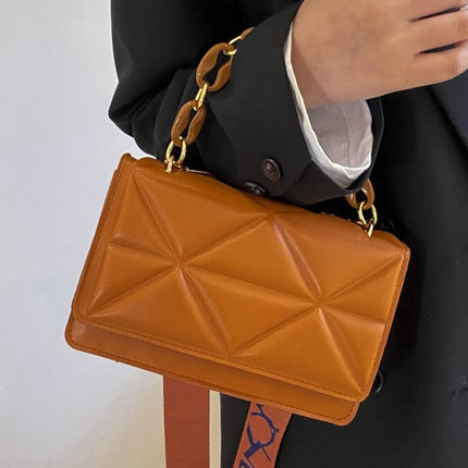 Savannah Quilted Crossbody Bag | Chain Strap | Flap Closure | Multiple Ways to Wear | 4 Colors Available