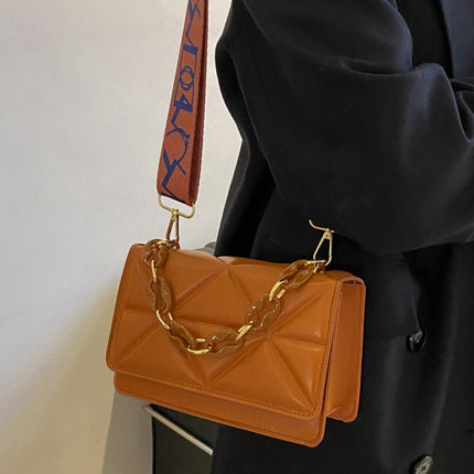 Savannah Quilted Crossbody Bag | Chain Strap | Flap Closure | Multiple Ways to Wear | 4 Colors Available