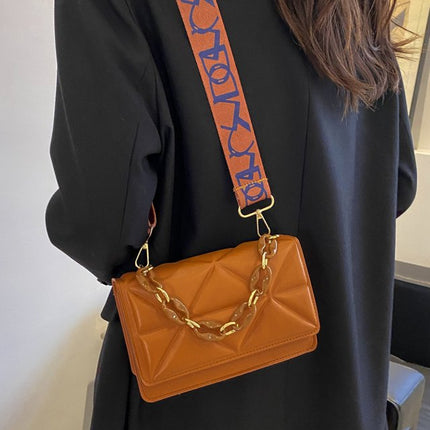 Savannah Quilted Crossbody Bag | Chain Strap | Flap Closure | Multiple Ways to Wear | 4 Colors Available