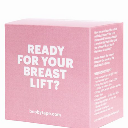 Booby Tape | Nude Breast Lift Tape | Hypoallergenic | Skin-Friendly Support for Cleavage Enhancement | Easy-to-Cut Roll for Custom Length | Breathable & Strong Adhesive | Comfortable Under Clothing