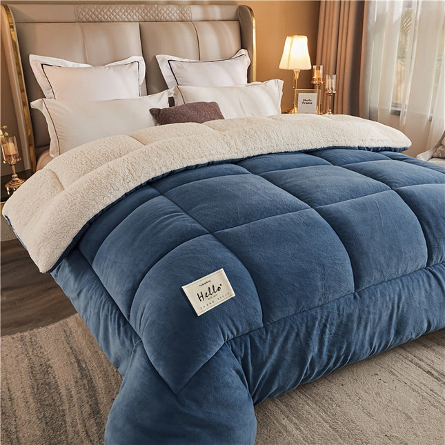 Reversible Three-Layer Warm Duvet | Ultra Soft Polyester Comforter | Multiple Sizes & Colors | Ideal for Cold Seasons