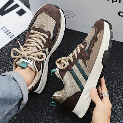 Men's Breathable Low Top Sneakers | Casual Style | Non-Slip Sole | Everyday Comfort | Versatile Spring & Summer Footwear