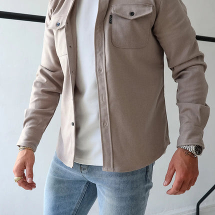 Felix Men's Overshirt | Modern Elegance Timeless Style | Regular Fit Cotton Jacket | Easy Care | Sizes S to XL | Colors: Navy or Charcoal | Breathable Comfort | By Van Hallen Melbourne
