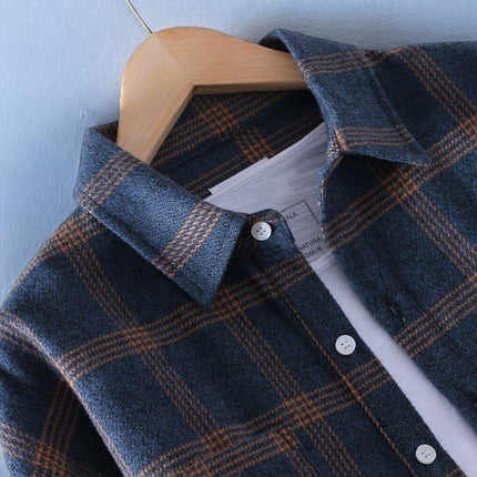 Plaid Flannel Shirt | Button-Up | Structured Collar | Soft Fabric for All-Day Comfort | Versatile Layering Piece | Durable & Stylish | Runs Small - Consider Sizing Up