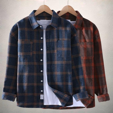 Plaid Flannel Shirt | Button-Up | Structured Collar | Soft Fabric for All-Day Comfort | Versatile Layering Piece | Durable & Stylish | Runs Small - Consider Sizing Up