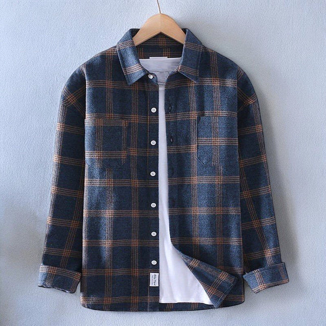 Plaid Flannel Shirt | Button-Up | Structured Collar | Soft Fabric for All-Day Comfort | Versatile Layering Piece | Durable & Stylish | Runs Small - Consider Sizing Up