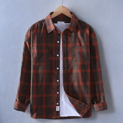 Plaid Flannel Shirt | Button-Up | Structured Collar | Soft Fabric for All-Day Comfort | Versatile Layering Piece | Durable & Stylish | Runs Small - Consider Sizing Up