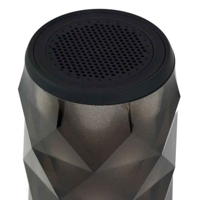 Pulsar Crystal Can Bluetooth Speaker | Wireless Range 10m | LED Light Modes | Portable & Rechargeable | Compact 8x8x13.5cm | 3W Output | Aux & Bluetooth Connection | Galaxy Effect | Lightweight Audio Design