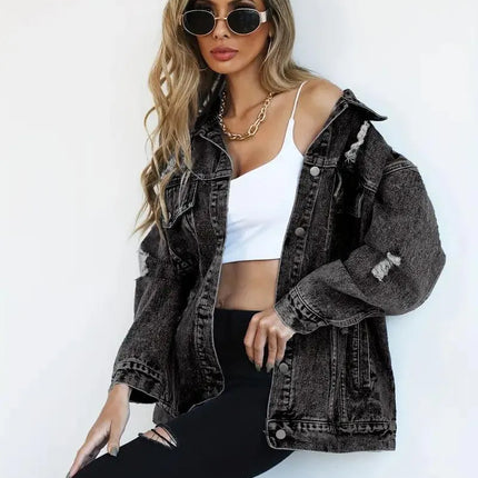 Trendy Oversized Spijkerjas voor Dames - Visconte