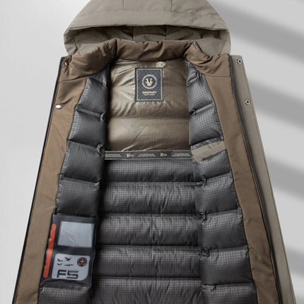 Men's Waterproof Winter Jacket | Quilted Filling | Zipper Pockets | Breathable & Warm | Regular Fit | Puento Fortade