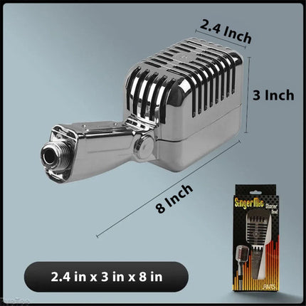 Microphone-Shaped Shower Experience | Eco-Friendly | Easy Installation | High-Pressure Rainfall | Durable and Fun | Perfect for Singing in the Shower
