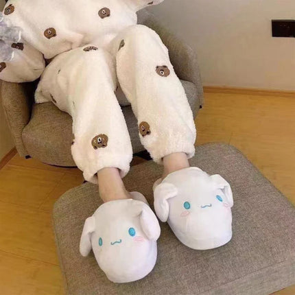 Kawaii Bunny Slippers | Moveable Ear Design | Memory Foam Comfort | Non-Slip Sole | Cozy Loungewear