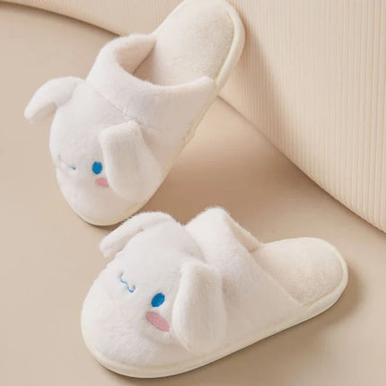 Kawaii Bunny Slippers | Moveable Ear Design | Memory Foam Comfort | Non-Slip Sole | Cozy Loungewear