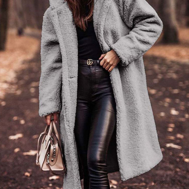 MonAmi® Women's Teddy Oversized Jacket | Plush Texture | Fall & Winter Outerwear | High-Quality Material | Comfortable Fit | Stylish Design