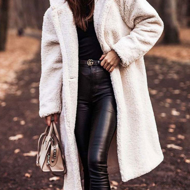 MonAmi® Women's Teddy Oversized Jacket | Plush Texture | Fall & Winter Outerwear | High-Quality Material | Comfortable Fit | Stylish Design