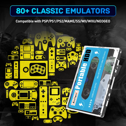 Retro Gaming Console | 110,000+ Classic Games | 80+ Emulators | Multilingual Interface | Wireless Controller Compatible | HDMI & USB Connectivity | Plug & Play | Nostalgic Fun for All Ages