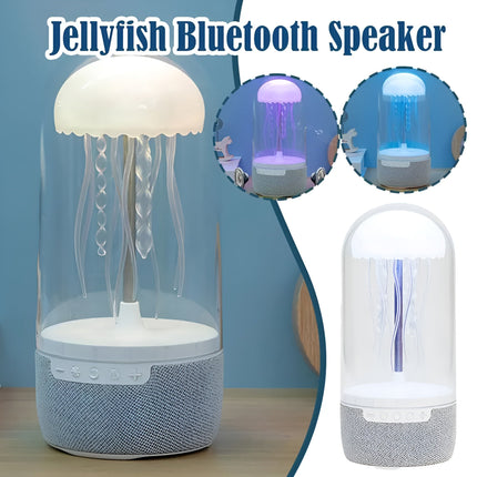 Portable Lamp with Floating Jellyfish | Bluetooth Speaker | 8 Color-Changing LED Lights | USB-C Rechargeable | Room Decor | Relaxation and Party Atmosphere | Intuitive Touch Controls | Modern Audio-Visual Device