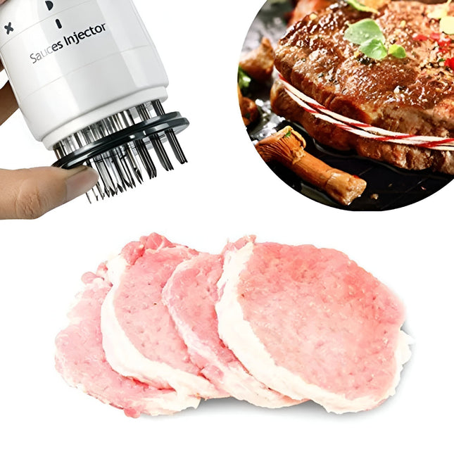 Stainless Steel Kitchen Tool | Enhances Meat Texture | Effortless Tenderizing for Beef Pork Chicken | Durable and Efficient Design | Perfect for Home Cook and Chef | Produces Tender Juicy Meals Every Time